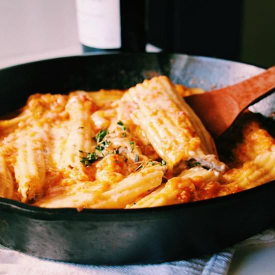 Mushroom and Ricotta Cannelloni
