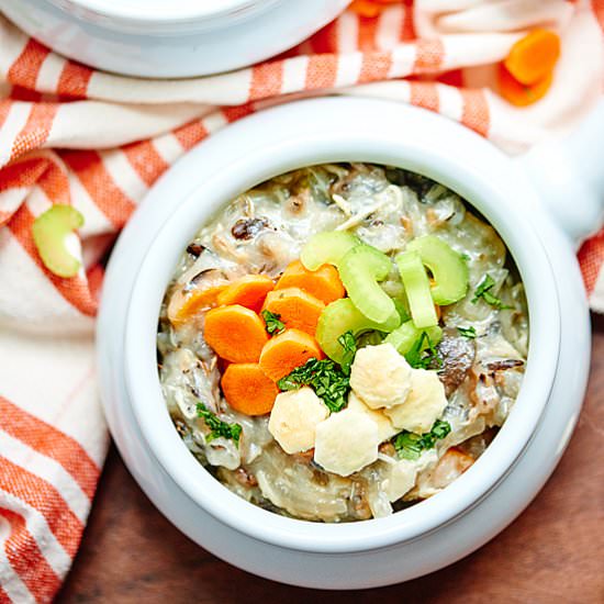 Crockpot Chicken Wild Rice Soup