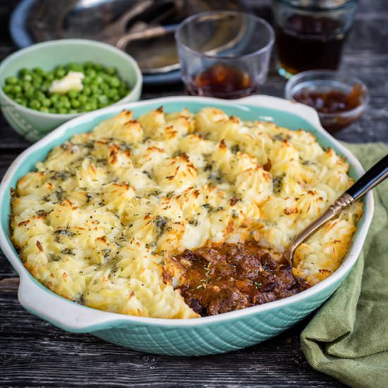 Cottage Pie with Stilton Mash