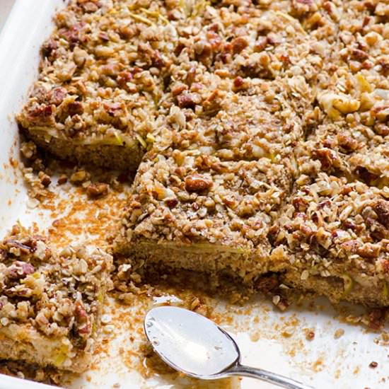 Honey Apple Oat Bars
