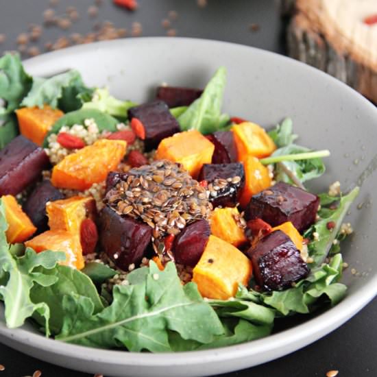 Roasted Beets Sweet Potato Salad