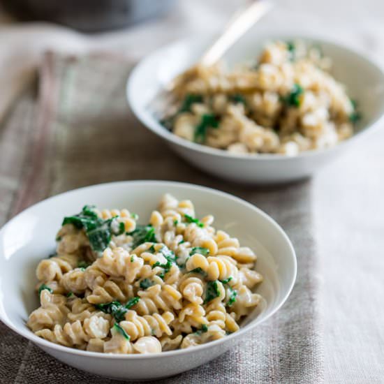 Stove-top Mac and Cheese with Kale