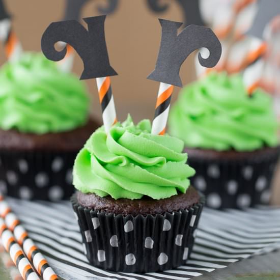 Wicked Witch Cupcakes