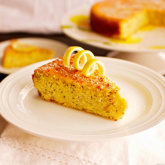 Lemon Poppy Seed Almond Cake