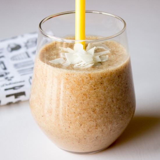 Banana Coconut Carob Smoothie