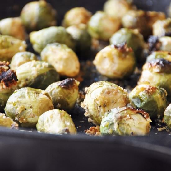 Crisp Maple Glazed Brussels Sprouts
