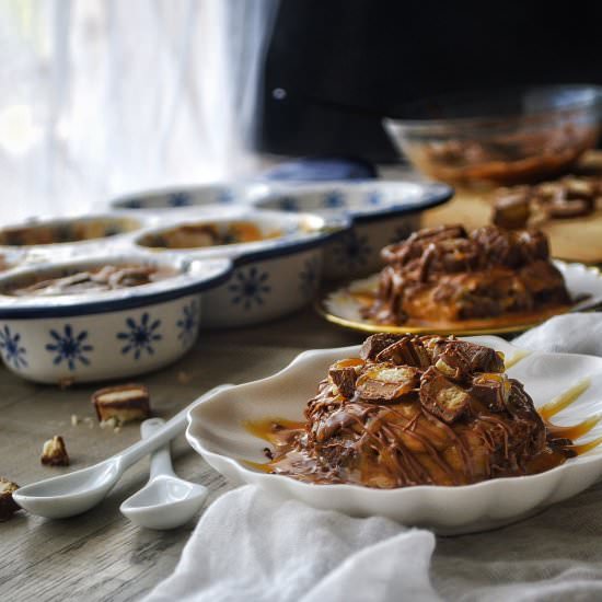 Easiest 5 minute twix pudding