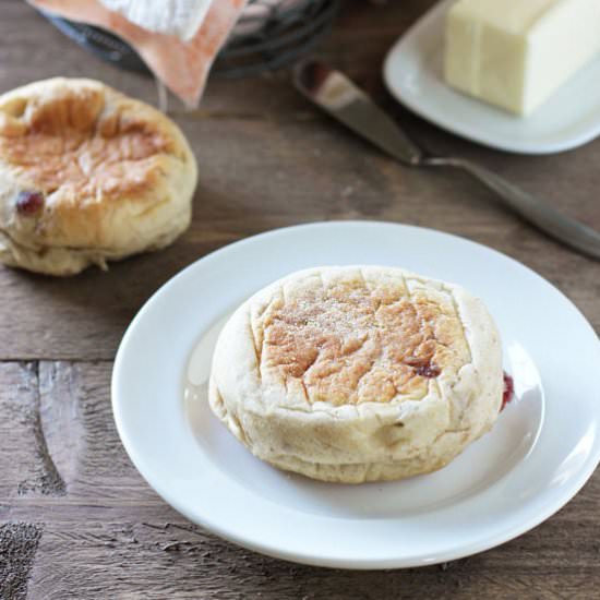 cranberry english muffins