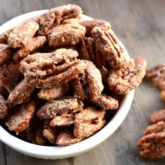 Cinnamon-sugar roasted nuts