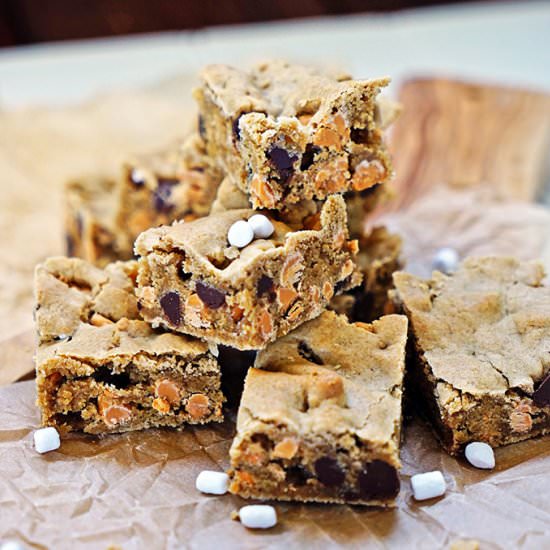 Marshmallow Butterscotch Blondies