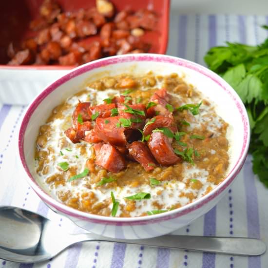 Spicy Chorizo & Lentil Soup