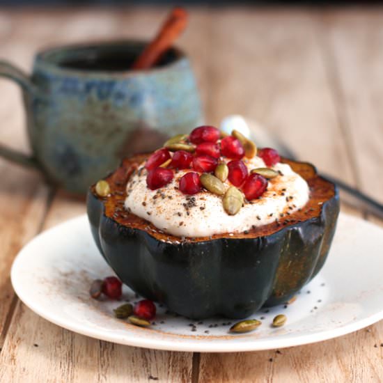 Roasted Acorn Squash Bowls