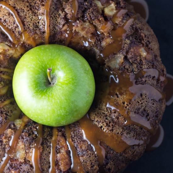 Salted Caramel Apple Cake