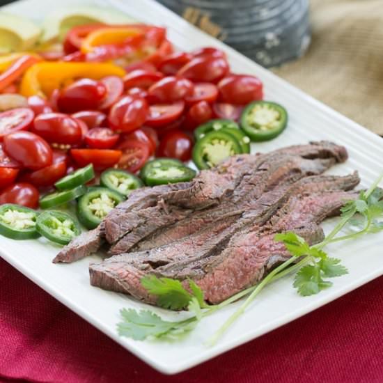 Flank Steak Fajitas