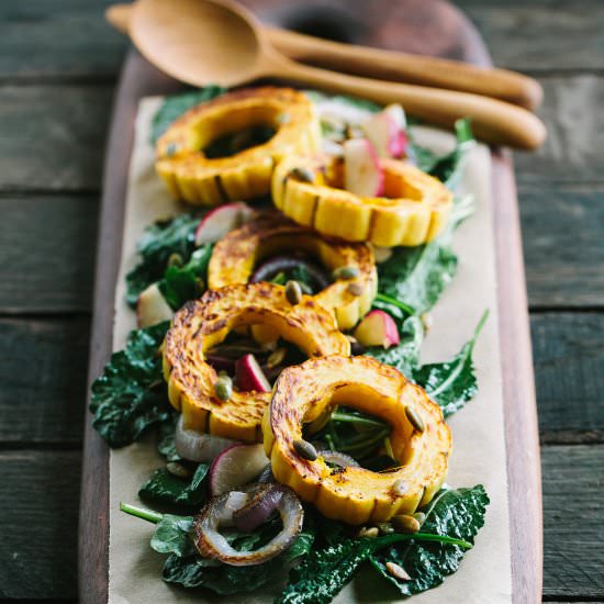 Roasted Delicata Squash Salad