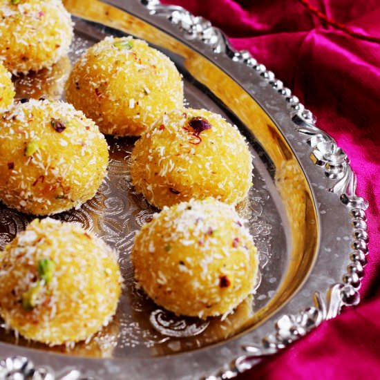 Saffron Coconut Truffles