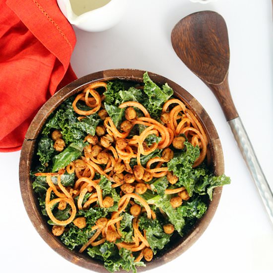 Vegan Kale & Sweet Potato Cesear