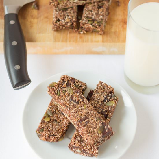 No Bake Breakfast Granola Bars