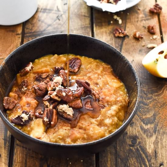 Apple Pumpkin Oatmeal
