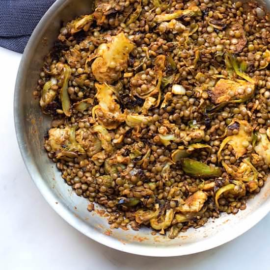 Lentils & Brussels Sprouts