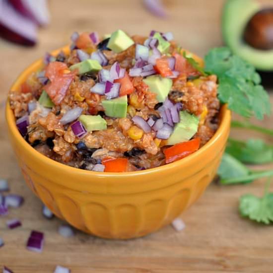 Crock Pot Chicken Enchilada Quinoa