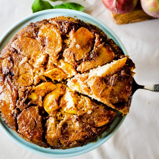 Caramel Apple Upside Down Cake