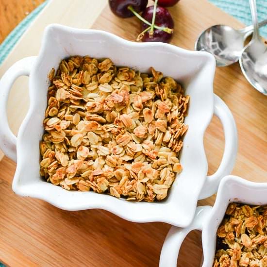 Healthy Cherry Crisp