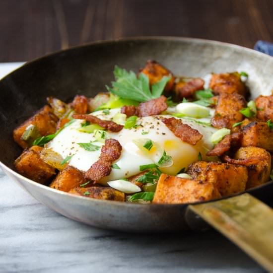 Sweet Potato and Bacon Hash