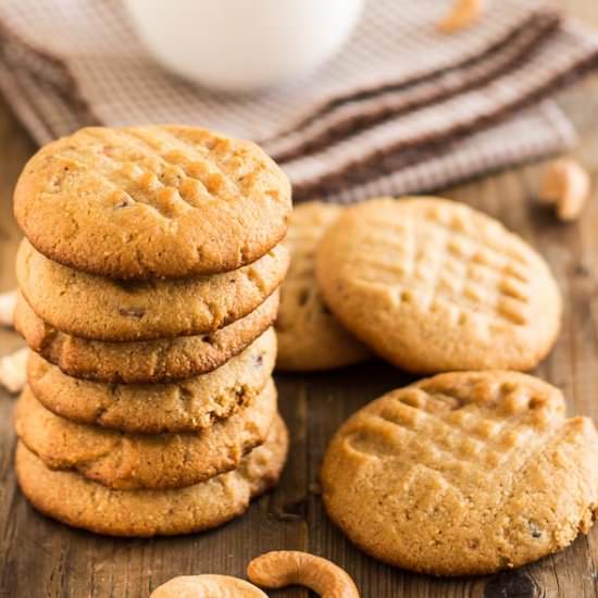 Roasted Cashew Butter Cookies