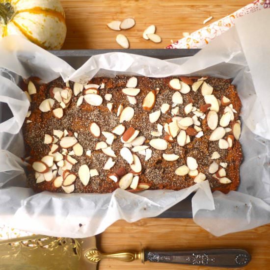 Paleo Pumpkin Bread (GF, grain-free)