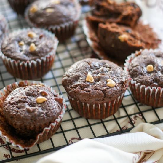 Chocolate Pear Muffins