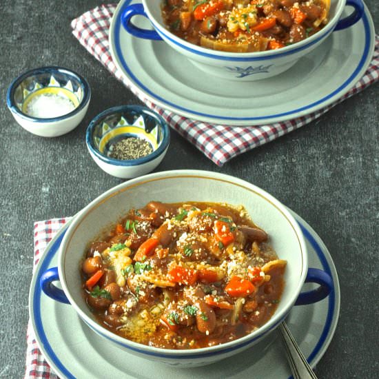 Tuscan Bean and Pasta Soup