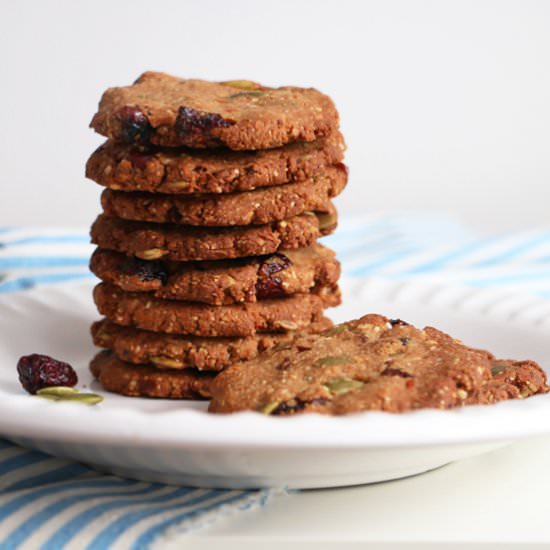 Cranberry and Hazelnut Cookies