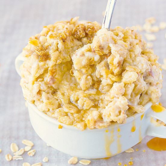 Slow Cooker Salted Caramel Oatmeal