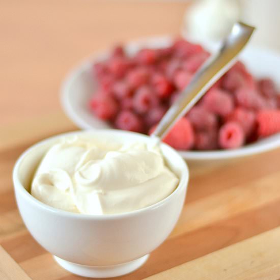 30 Second Honey Whipped Cream