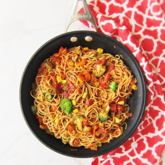 Vegetarian Spaghetti Arabiatta