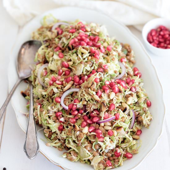 Lentil and Brussels Sprout Salad