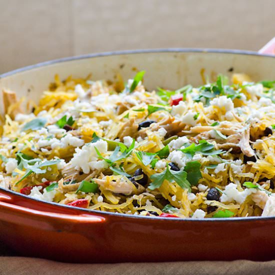 Tex Mex Turkey Spaghetti Squash