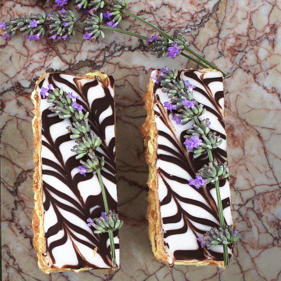 Lavender-Infused Millefeuille
