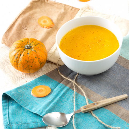 Carrot & Mandarin Pumpkin Soup