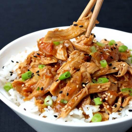 Slow Cooker Hawaiian Sticky Chicken