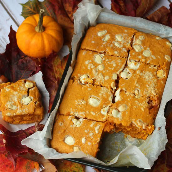 Pumpkin Spice Blondies
