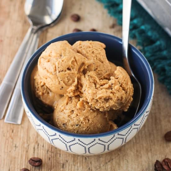Vegan Pumpkin Spice Latte Ice Cream