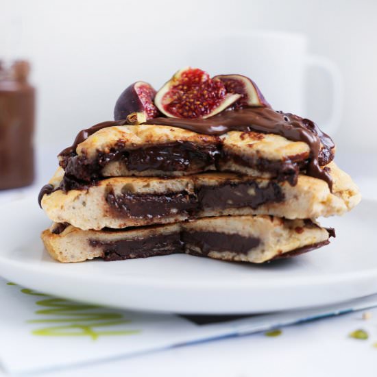 “Nutella” Filled Pancakes