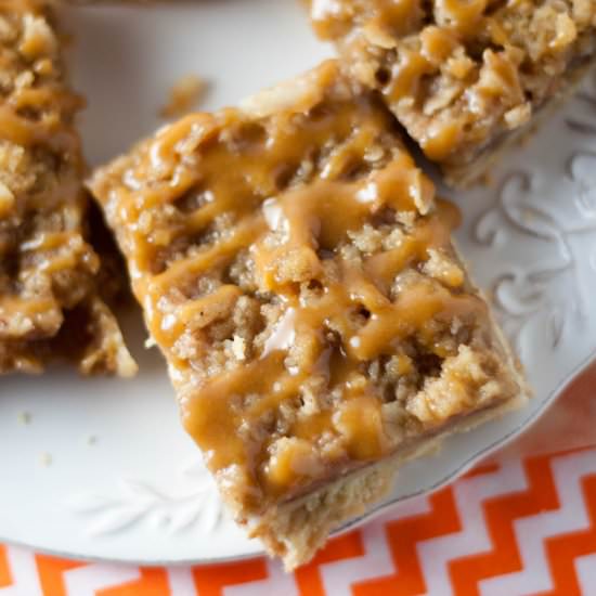 Salted Caramel Apple Bars