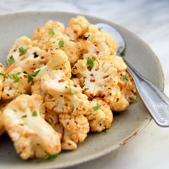 Lemon Dijon Roasted Cauliflower