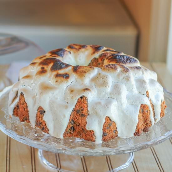Toasted S’mores Bundt Cake