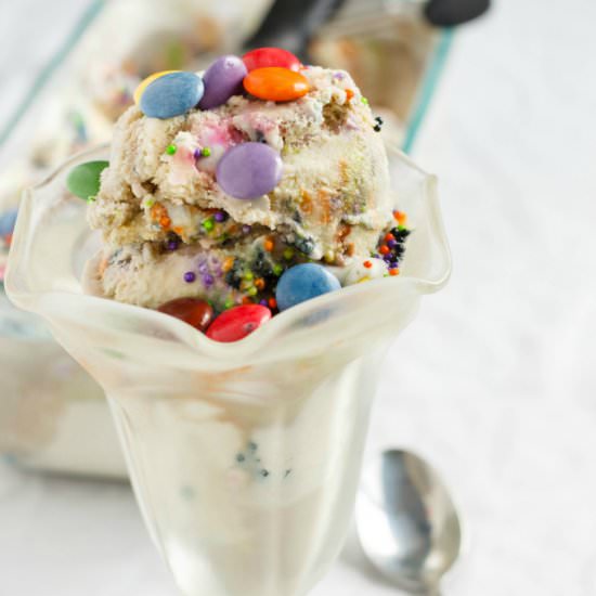 Halloween Ice Cream using Leftovers