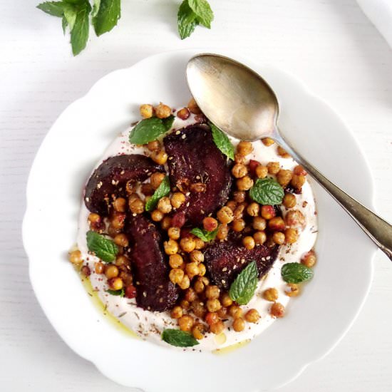 Roasted Beetroot & Crispy Chickpeas