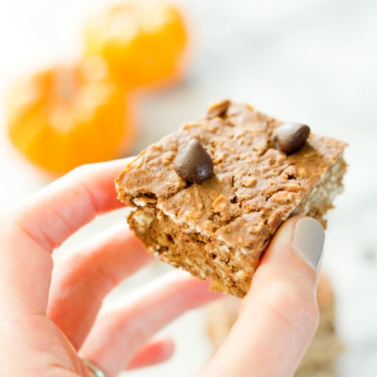 Pumpkin Protein Bars